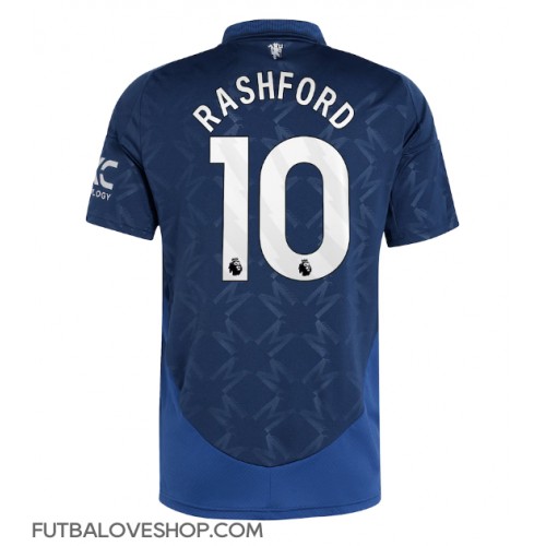 Dres Manchester United Marcus Rashford #10 Preč 2024-25 Krátky Rukáv